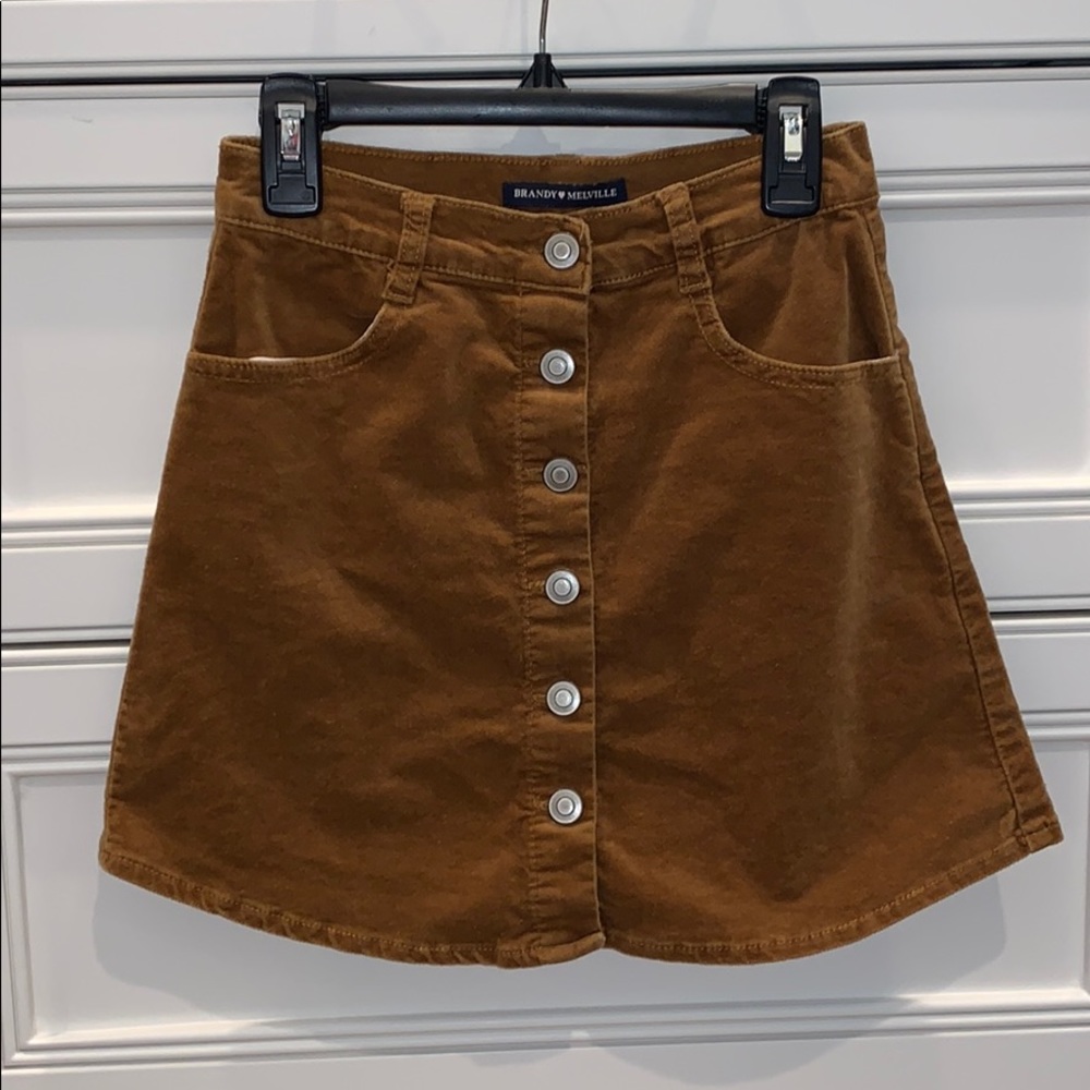 Brandy Melville corduroy a-like skirt